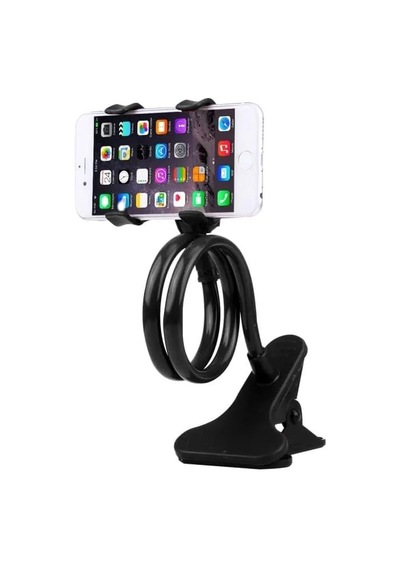 Telefon Tutucu 360 Derece Haraket Edebilen Kelepçeli Montaj, Esnek Kollu Telefon Tutucu, Yatak Odası Masaüstü Ofis Kütüphane Mutfak Kolay Kurulum Esnek Ve Güçlü Çok Amaçlı Evrensel Telefon Tutucu Diğer