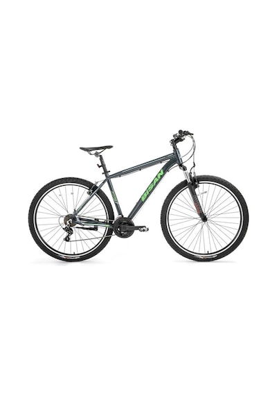 Bisan Atlas Erkek Dağ Bisikleti 43cm V 26 Jant 21 Vites Parlak Gri Yeşil Gri