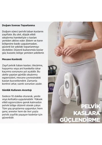 İç Bacak Egzersiz Aleti Thigh Master Kegel Cihazı Pelvik Taban Kas Aleti Kalça ve Kol Sıkılaştırıcı