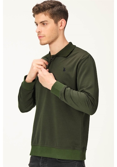 V4007 Dewberry Erkek Sweatshırt-haki Haki