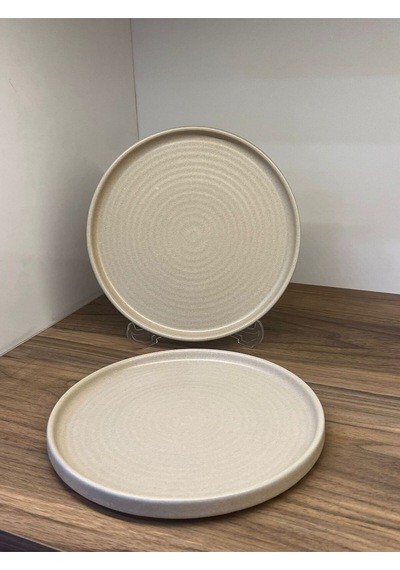 2'li Mirage Ripple Düz Tabak 21 Cm Ervis-sunum-kahvaltı-peynir-şarküteri Çok Amaçlı Gourmet Tabak Çok Renkli