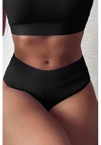Angelsin Yüksek Bel Şık Bikini Altı 001