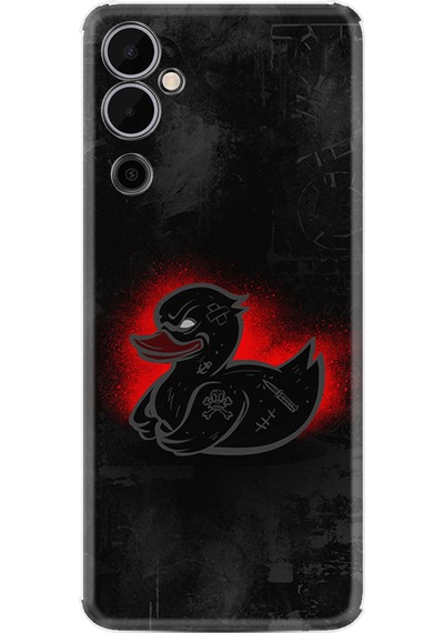 Tecno Pova 4 Kılıf Silikon Desen Özel Seri Black Duck 1688