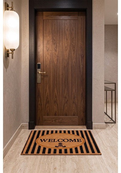 Villadia Home Textile Kapı Önü Paspası Kaymaz Taban Dekoratif Paspas Ev Giriş Antre İç Ve Dış Mekan Paspası 45x70 Cm 1ypycoco