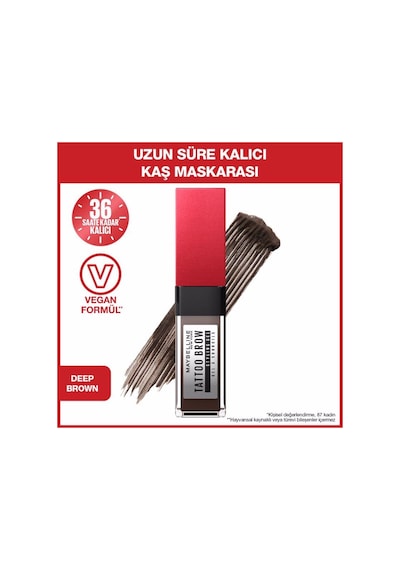 Maybelline New York Tattoo Brow Kaş Jeli 260 Deep Brown