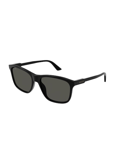 Gucci Gg 1819s 001 57 Unisex Kare Siyah Kemik Güneş Gözlüğü Siyah