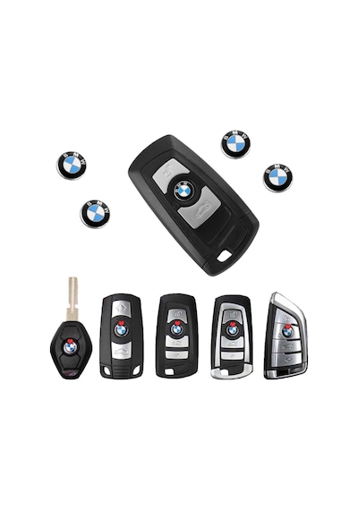 Bmw Için 3 Adet Araç Anahtar Logo Amblemi Çap: 11 Mm.Dir