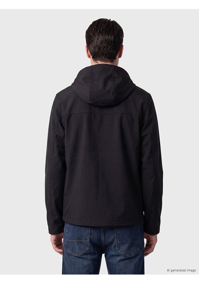 Lcwaıkıkı Classic Siyah Regular Fit Kapüşonlu Erkek Ceket