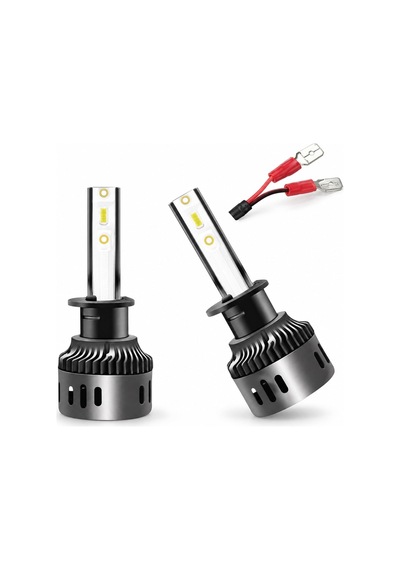 Trobus Şimşek Etkili Mini Slim Led Xenon Far Ampulü H1 Beyaz 6000k