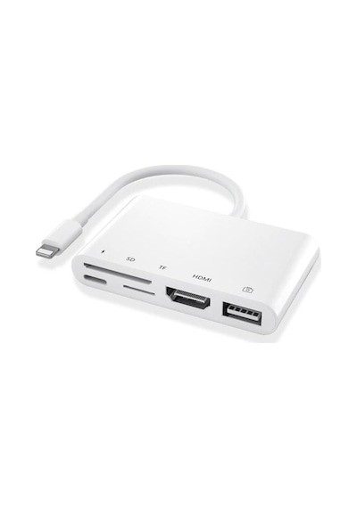 Ally 5In1 Lightning Hdmı Dijital Av Adaptör Otg Usb Hub Kamera