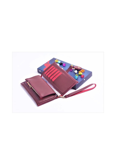 Bordo Damla Model Trend Kadın Cüzdanı Bordo