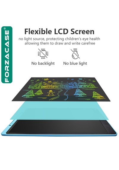 Forzacase 20 İnch Lcd Panel Dijital Kalemli Çizim Yazı Tahtası Eğitim Tableti - Fc1226 Pembe
