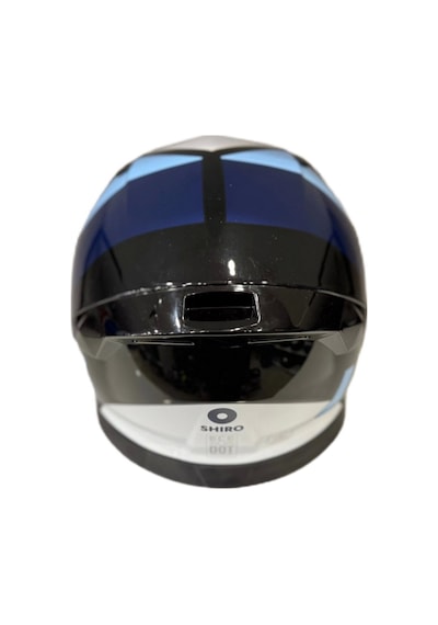 Shiro Katana Sv S Power Kapalı Kask Beyaz - Lacivert - Mavi