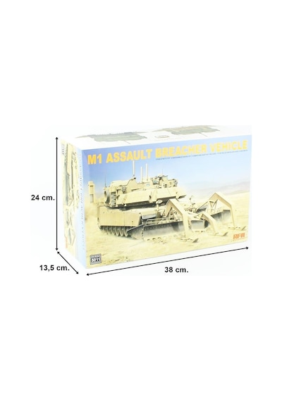Rfm 5011 1/35 Ölçek, M1 Abv Mayın Temizleme Aparatlı, Taarruz İhlal Tankı, Plastik Model Kiti-55492