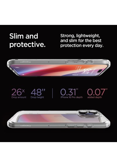 İphone 16 Pro İle Uyumlu Kılıf Ultra Hybrid Crystal Clear - Acs08121