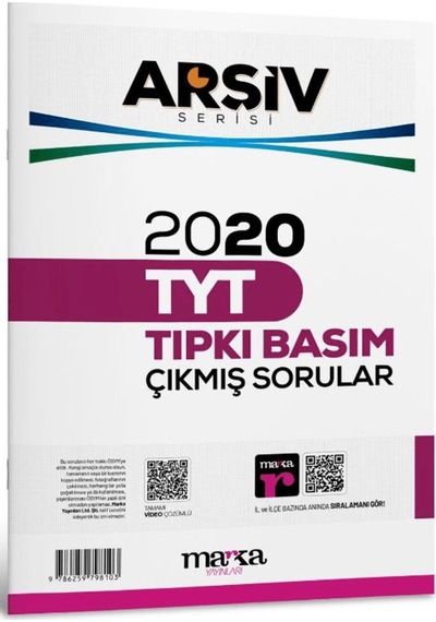 2020 Tyt Arşiv Serisi Tıpkı Basım Çıkmış Sorular Tamamı Video Çözümlü / 9786259798103
