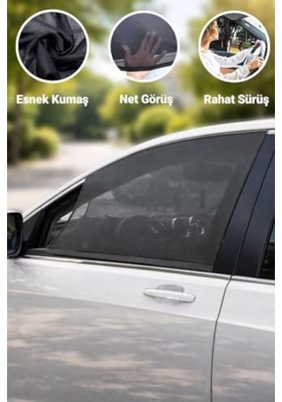 Oto Ön Yan Cam Güneşlik Araba Perdesi Ön Yan Cam Perde Güneş Önleyici Araç İçi Güneşlik Gölgelik Sineklik P Genel