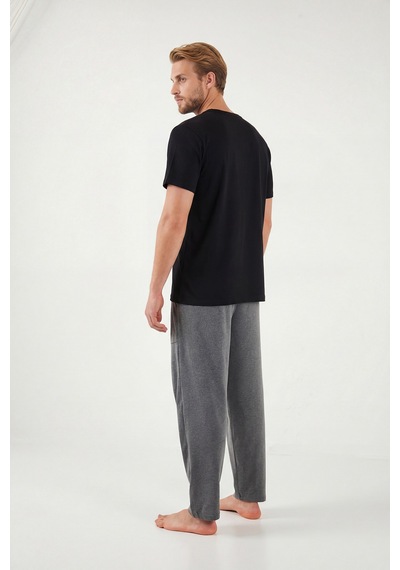 Buratti Erkek Pijama Takımı 6096160 Siyah Siyah