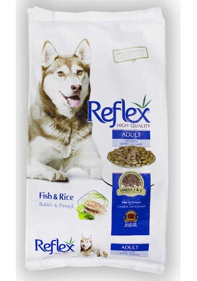 Reflex Balıklı ve Pirinçli Yetişkin Köpek Maması 3 KG
