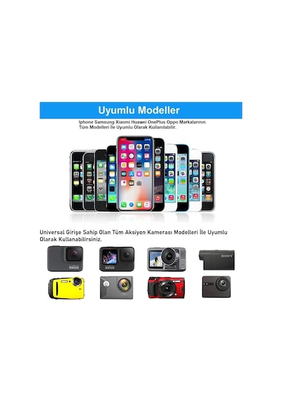 Aksiyon Kameralar Ve Telefonlar Ile Uyumlu Kafa Bandı Göğüs Bandı Monopod Diğer
