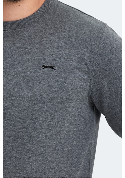 Slazenger Orvar In Erkek Koyu Gri Sweatshırt Koyu Gri