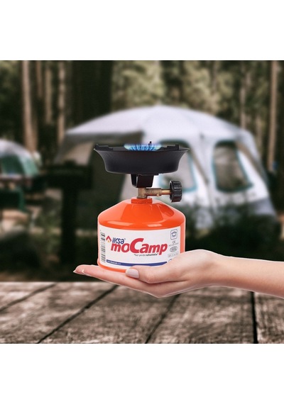 Doldurulabilir İksa Kamp Ocağı Piknik Tüpü Mini Tüp Kamp Kartuşu+köz Ocağı Siyah