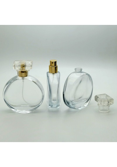 Ferdenferda 20 Adet Boş Cam Parfüm Şişe 50 ML Chnl Model Şeffaf Geçmeli