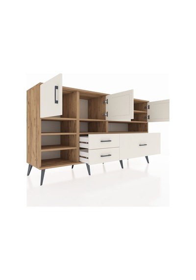 Kronos Konsol 8 Raflı 3 Çekmeceli 4 Kapaklı 176x59x99 Çam-aytaşı Aytası - Atlas Çam Kronos Konsol 8 Raflı 3 Çekmeceli 4 Kapaklı 176x59x99 Çam-aytaşı Aytası - Atlas Çam