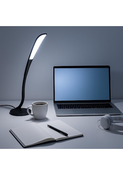Usb Led Masa Lambası 14 Ledli, 3 Kademeli Dokunmatik Işık, Esnek Boyunlu Kitap Okuma & Ça Tek Renk
