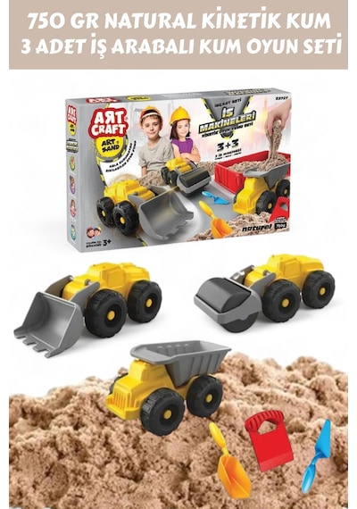 03727 İş Makineleri Kum Seti 750 Gr - Sarı