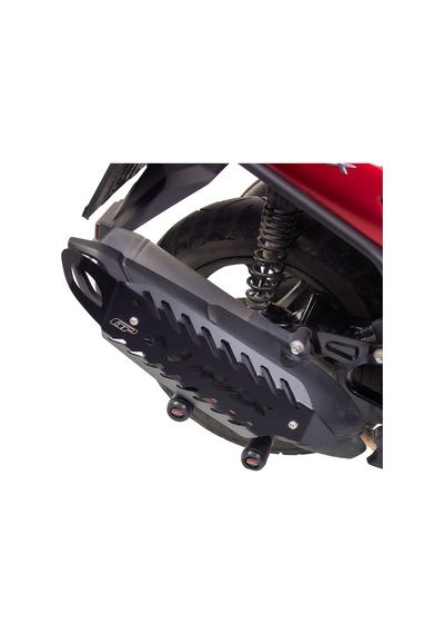 GP Kompozit Yamaha NMAX 125 / 155 2021-2025 Uyumlu Spor Egzoz Koruma Kapağı Siyah
