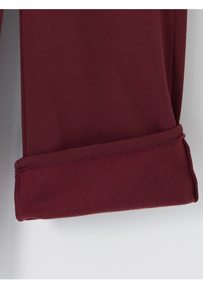 Lcw Everyday Bordo Beli Lastikli Kadın Eşofman Altı