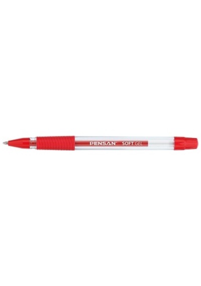 Pensan Tükenmez Kalem Soft Gel Kırmızı 0.7 Mm 2400 Diğer