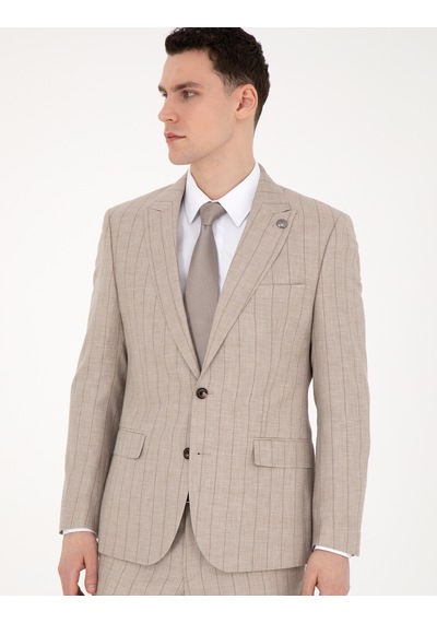 Pierre Cardin Erkek Bej Takım Elbise 50285350-vr011 Bej