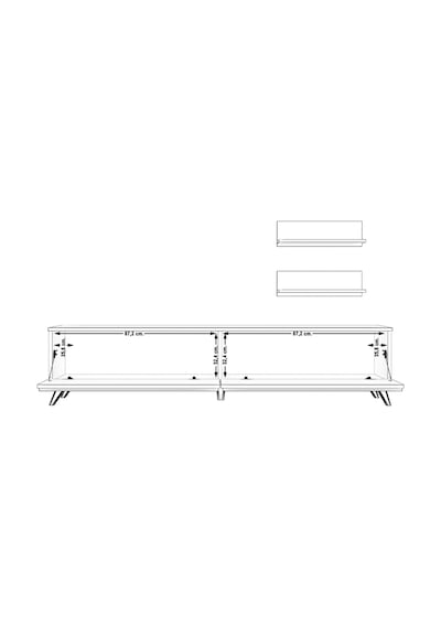 Decoraktiv Eko 4 Mdf Std Retro Tv Ünitesi Tv Sehpası Beyaz - Pera