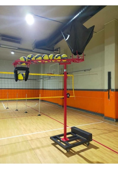 Profesyonel Voleybol Smaç Makinesi Yüksekliği Ayarlanabilir, Tekerlekli