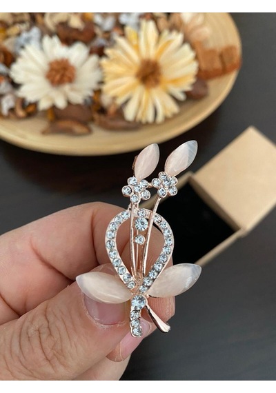 Kristal Taşlı, İncili Yıldız, Kalp, Yonca, Kuğu, Menekşe, Çiçek Abiye, Günlük Broşlar, Yaka İğnesi Çiçek Demeti