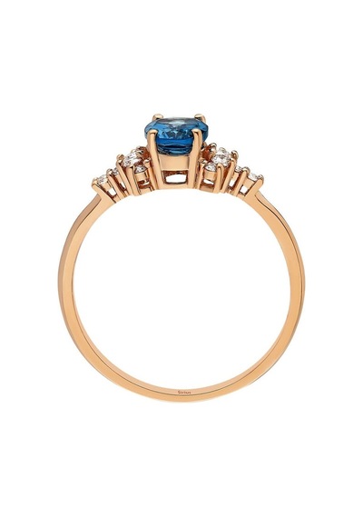 Sirius Pırlanta Ve London Blue Topaz Taşlı Ilayda Yüzük 0847R0026