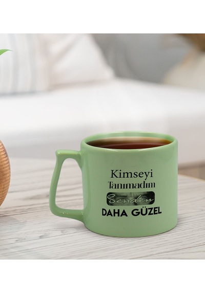 Bk Gift Kimseyi Tanımadım Ben Atatürk Temalı Su Yeşili Sert Kapaklı Defter Ve Middle Kupa Seti-1, Arkadaşa Hediye, Yeni İş Hediyesi, Doğum Günü Hediyesi Yeşil