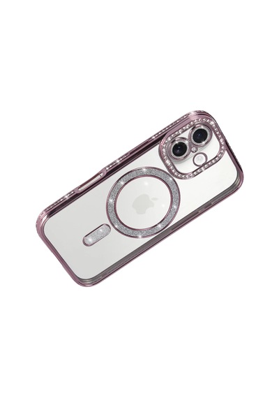 Newface - 486 - Apple Uyumlu iPhone 17 Joke Simli Magneticsafe Kılıf - Ece-umay - - Pembe