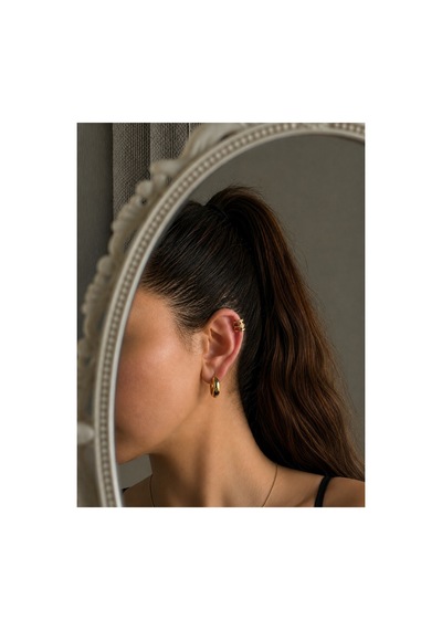 Démila Premium Stella Star Earcuff Altın Altın