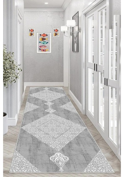 Pelangi Geometrik Karo Desenli Dijital Baskı Yıkanabilir Kaymaz Taban Modern Salon Halısı Ve Yo Standart