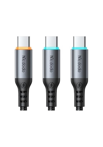 Ca-2040 Type-c Type-c 100w Pd Hızlı E-marker Çipli Örgü Poweroff Kablo 1.2m Siyah Diğer