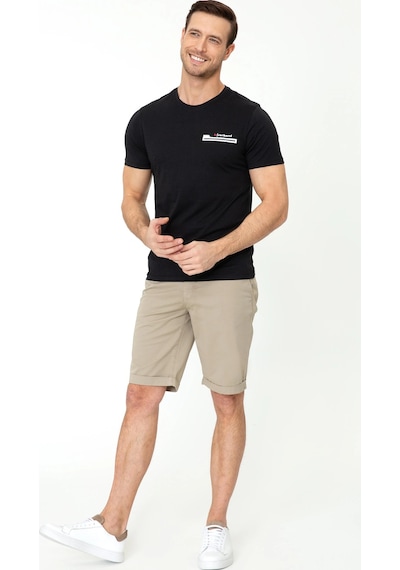 Bisiklet Yaka Slim Fit T-shirt-siyah Siyah