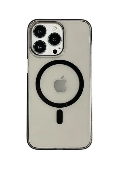 Piili Apple iPhone Uyumlu 15 Ultra İnce Kılıf Magsafe 0, 4 Mm Parlak Siyah