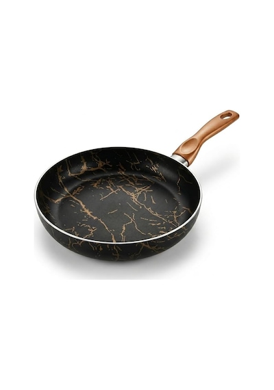 Desert Maxi Tava Siyah Gold Desenli Şık Tasarımlı Geniş Pişirme Tavası 26 Cm - 28 Cm Ölçü Seçenekleri 26 Cm Açık Bakır