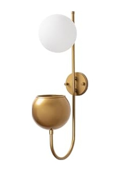 Şık Camlı Tekli Sarkıt Avize Parlak Gold Antre Ve Salon İçin E14, Altın-11485 Diğer