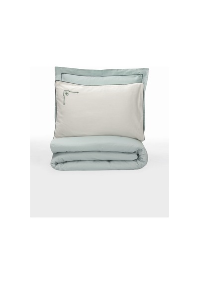 Cotton Box Elite Saten Çift Kişilik Nevresim Takımı Vanko Mint Mint Yeşili