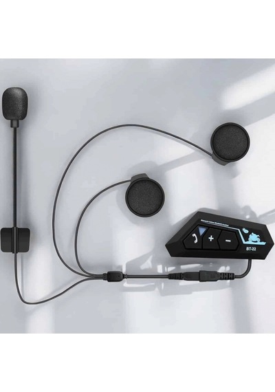 Motosiklet Kask Bluetooth 5.0 Kulaklığı Intercom Konuşma Ve Müzik Dinleme, Su Sıçramalarına Dayanı