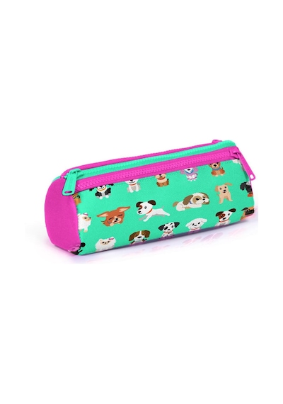 Coral High Kids Su Yeşili Neon Pembe Köpek Desenli 2'li Okul Çanta Seti Set0223465